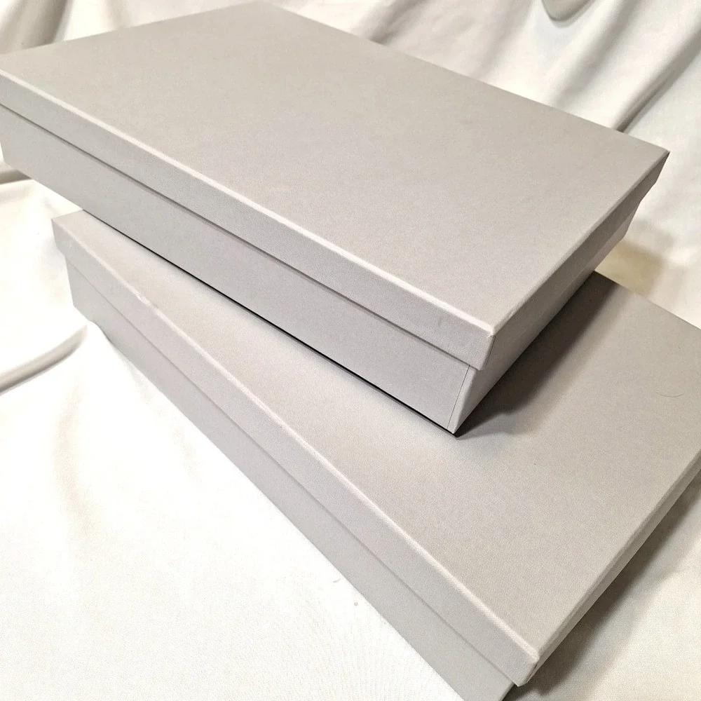 2 Bigso Sverker Boxes Legal Art Storage Scrapbook Box Recycled Fiberboard Pair